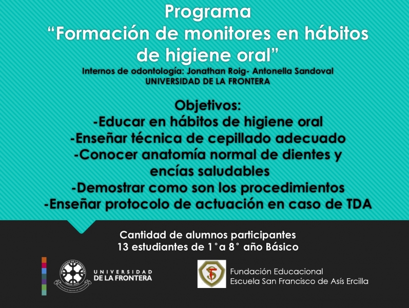 Programa de Formación de Monitores en Higiene Oral